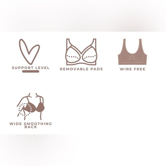 Rhonda shear womens plus size Lace Trim bra 2x greyish lavender NWOT - Picture 4 of 10